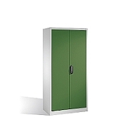 Kovová skříň na nářadí, 4 police 93x50x195 cm, zelené dveře