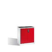 Osobní nářaďová skříňka série 89 s jednou policí nosnost 70 kg, 94x50x100 cm, červené dveře