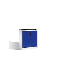 Osobní nářaďová skříňka série 89 s jednou policí nosnost 70 kg, 94x50x100 cm, tm. modré dveře