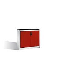 Osobní nářaďová skříňka série 89 s jednou policí nosnost 70 kg, 120x50x100 cm, červené dveře