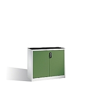 Osobní nářaďová skříňka série 89 s jednou policí nosnost 70 kg, 120x50x100 cm, zelené dveře