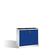 Osobní nářaďová skříňka série 89 s jednou policí nosnost 70 kg, 120x50x100 cm, tm. modré dveře