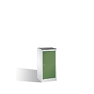 Osobní nářaďová skříňka série 89 se zásuvkou a 2 policemi, 50x50x100 cm, zelené dveře