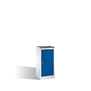 Osobní nářaďová skříňka série 89 se zásuvkou a 2 policemi, 50x50x100 cm, tm. modré dveře