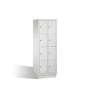 Šatní 8-mi box CLASSIC na soklu, 2 oddíly, 4 dvířka nad sebou, 61x50x185 cm Šatní 8-mi box CLASSIC na soklu, 2 oddíly, 4 dvířka nad sebou, 61x50x185 cm
