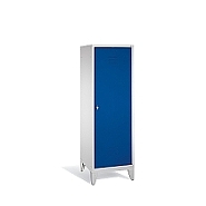 Šatní skříň CLASSIC pro 1 osobu, čistý/špinavý prostor na nohách 61x50x185 cm, tm. modrá dvířka