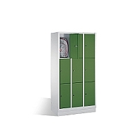 Šatní 9-ti box CLASSIC na soklu, 3 oddíly, 3 dvířka nad sebou, 90x50x185 cm Šatní 9-ti box CLASSIC na soklu, 3 oddíly, 3 dvířka nad sebou, 90x50x185 cm